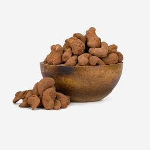 Karamellizált kesudió kakaóval