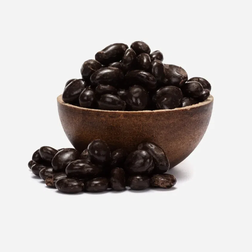 Kávébabok étcsokoládé bevonatban