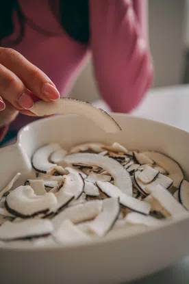 Kókuszdió szeletek Smileys