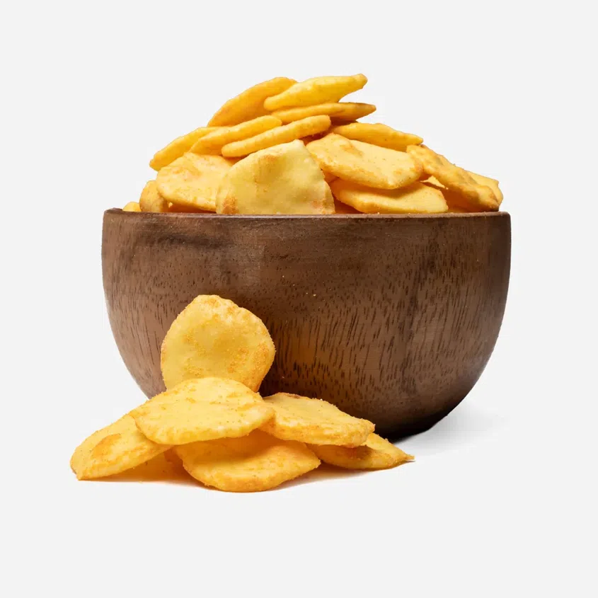 Kukoricás kekszek sajtos ízesítéssel