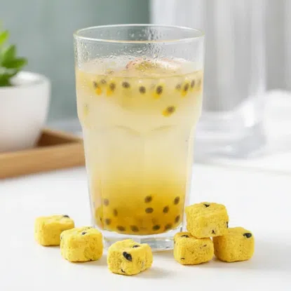 Liofilizált maracuja kockák