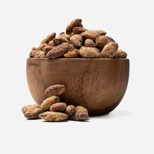 Mandula karamellben, mogyoróvajjal