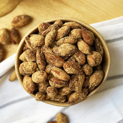 Mandula karamellben, mogyoróvajjal