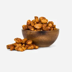 Mézes földimogyoró és kesudió chilivel