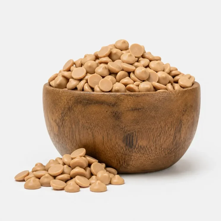 Mini fehér csokoládé pasztilla datolyaporral édesítve BIO