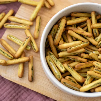 Mini Grissini bazsalikom fokhagyma