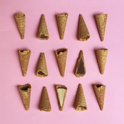 Mini speculoos tölcsérek