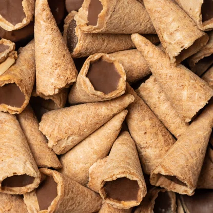 Mini tölcsérek mogyoróval