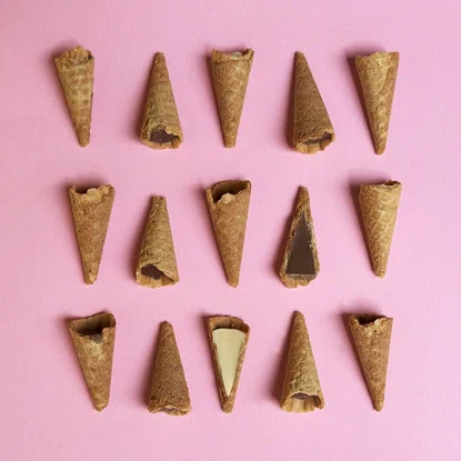 Mini tölcsérek mogyoróval