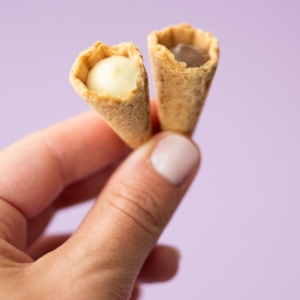 Mini tölcsérek mogyoróval