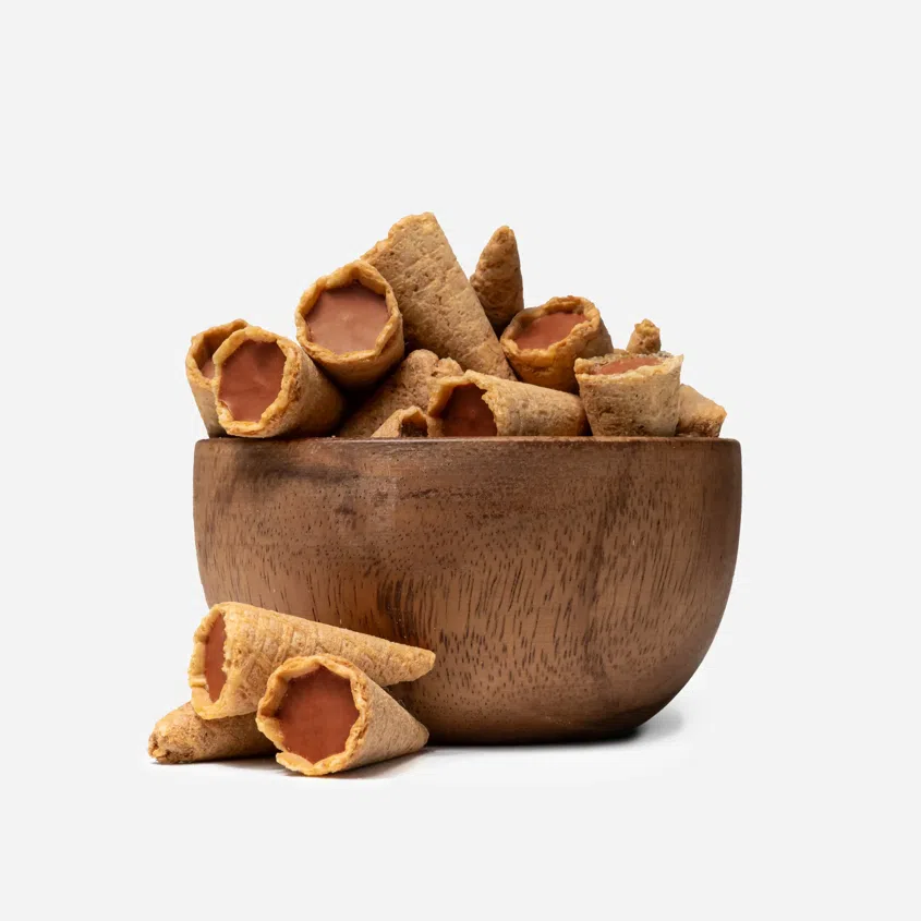 Mini tölcsérek sós karamellás ízben