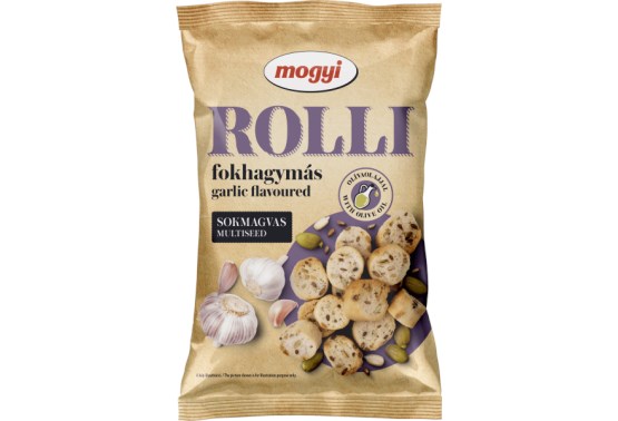 Mogyi Rolli - fokhagyma ízű többszemű kenyér keksz 65g