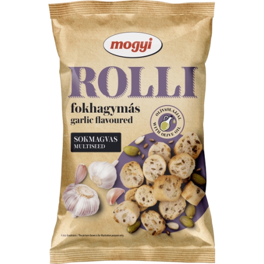 Mogyi Rolli - fokhagyma ízű többszemű kenyér keksz 65g
