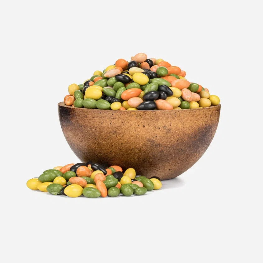 Napraforgómag színes bevonattal