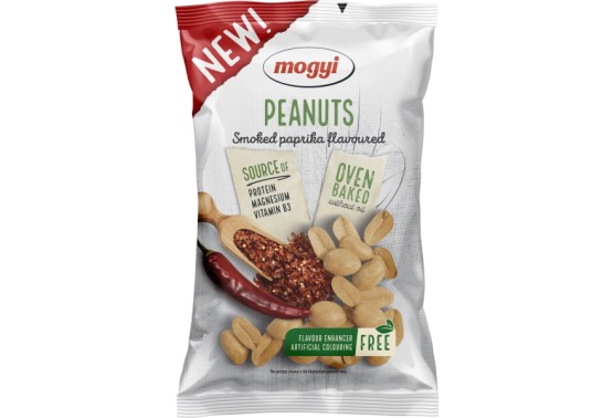 Pörkölt sós földimogyoró füstölt paprika ízesítéssel