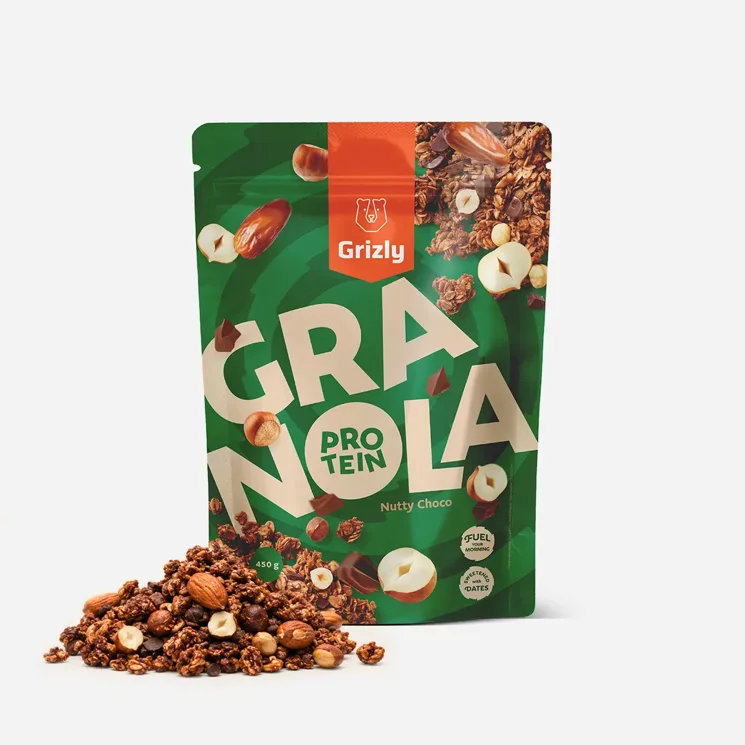 Proteines granola mogyoró és datolyás csoki