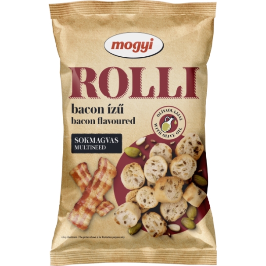 Rolli - többmagvas kenyérkeksz bacon ízesítéssel