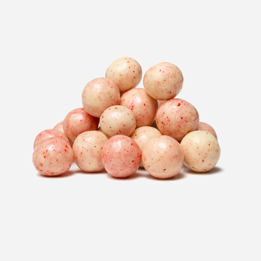 Ropogós golyók joghurtos ízzel és málnával