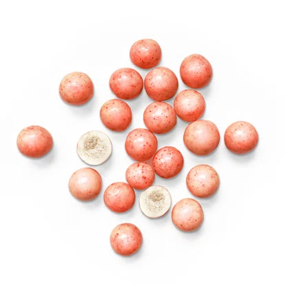 Ropogós golyók joghurtos ízzel és málnával