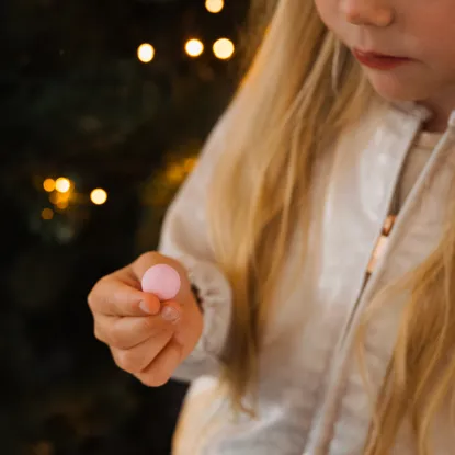 Ropogós hógolyócskák rózsaszín