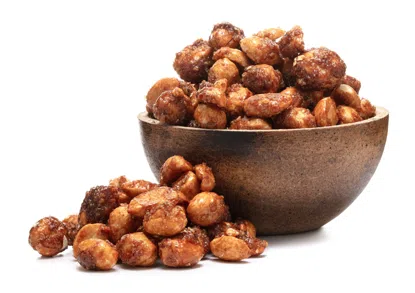 Sós karamellás földimogyoró mézzel