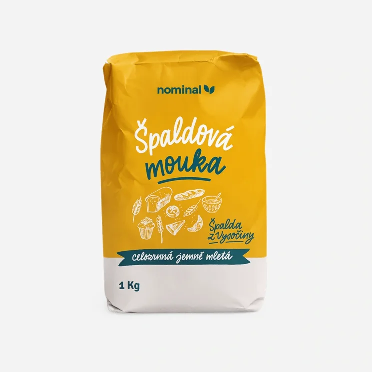 Špaldová mouka celozrnná, jemně mletá  DMT: 13.1.2022