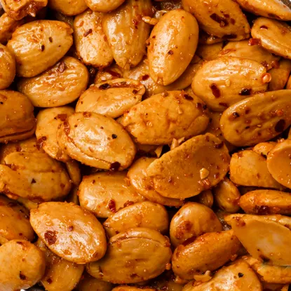 Sült mandula paprika