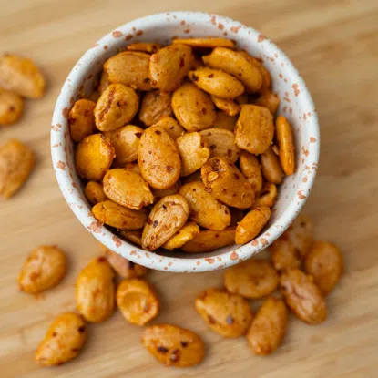 Sült mandula paprika