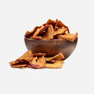 Szárított alma szeletek fahéjjal