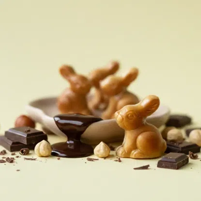Töltött csokoládé nyuszik