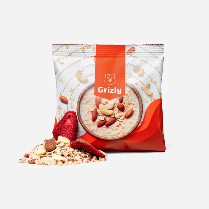 Zabkása fehér csokoládé & eper